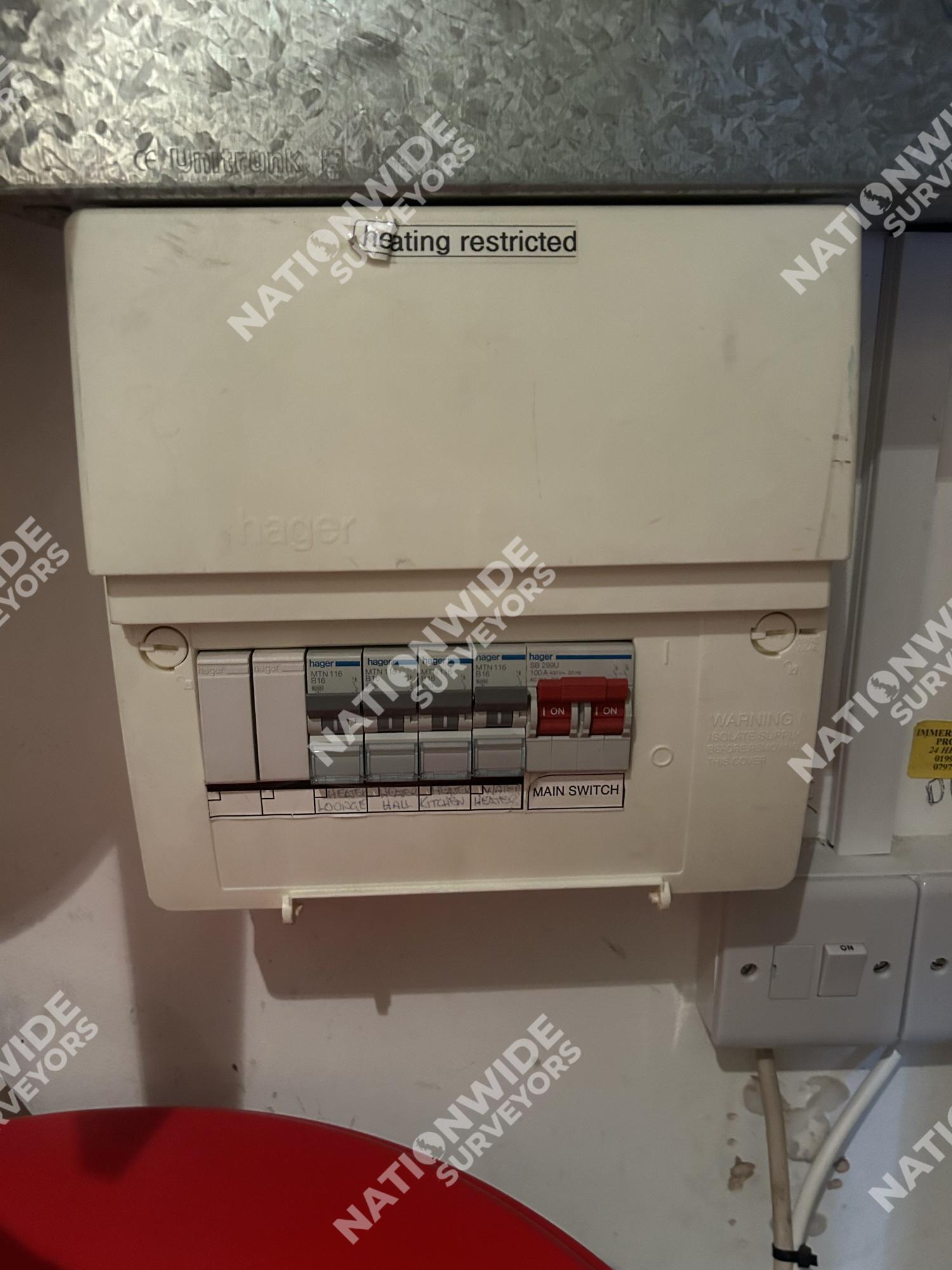 Before consumer unit replaced Before consumer unit replaced