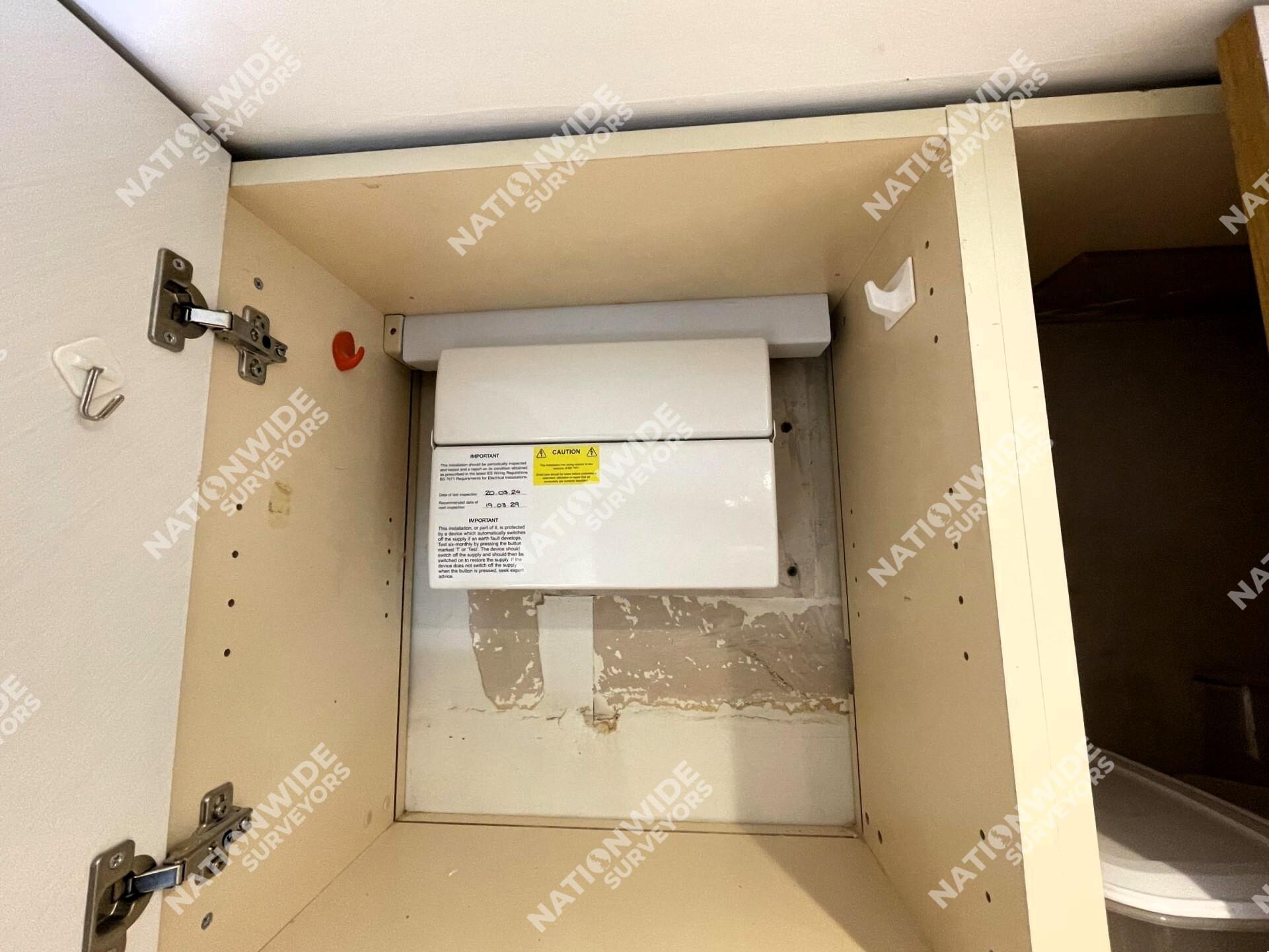 After Consumer unit relocated After Consumer unit relocated