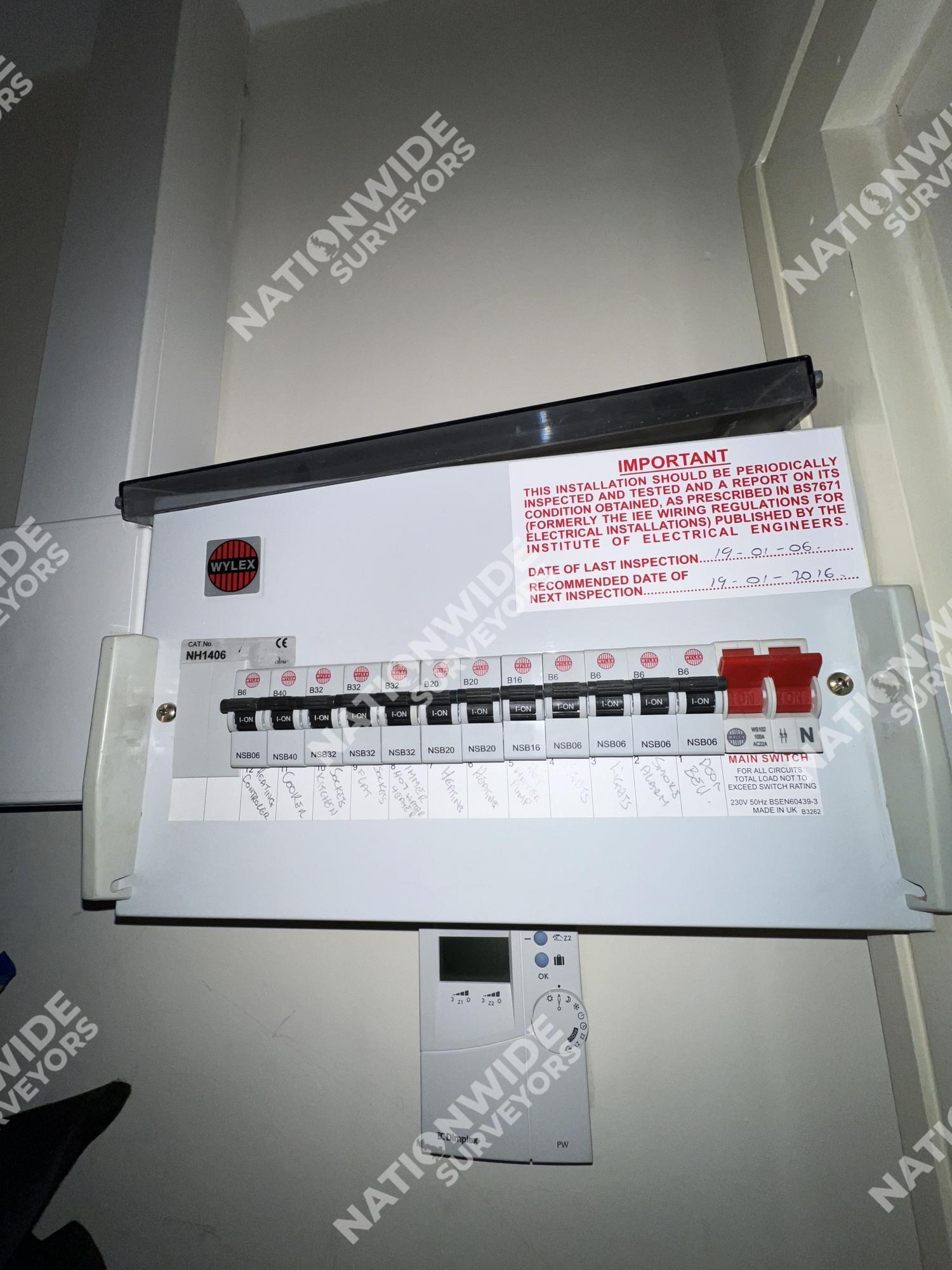 Before consumer unit replaced Before consumer unit replaced