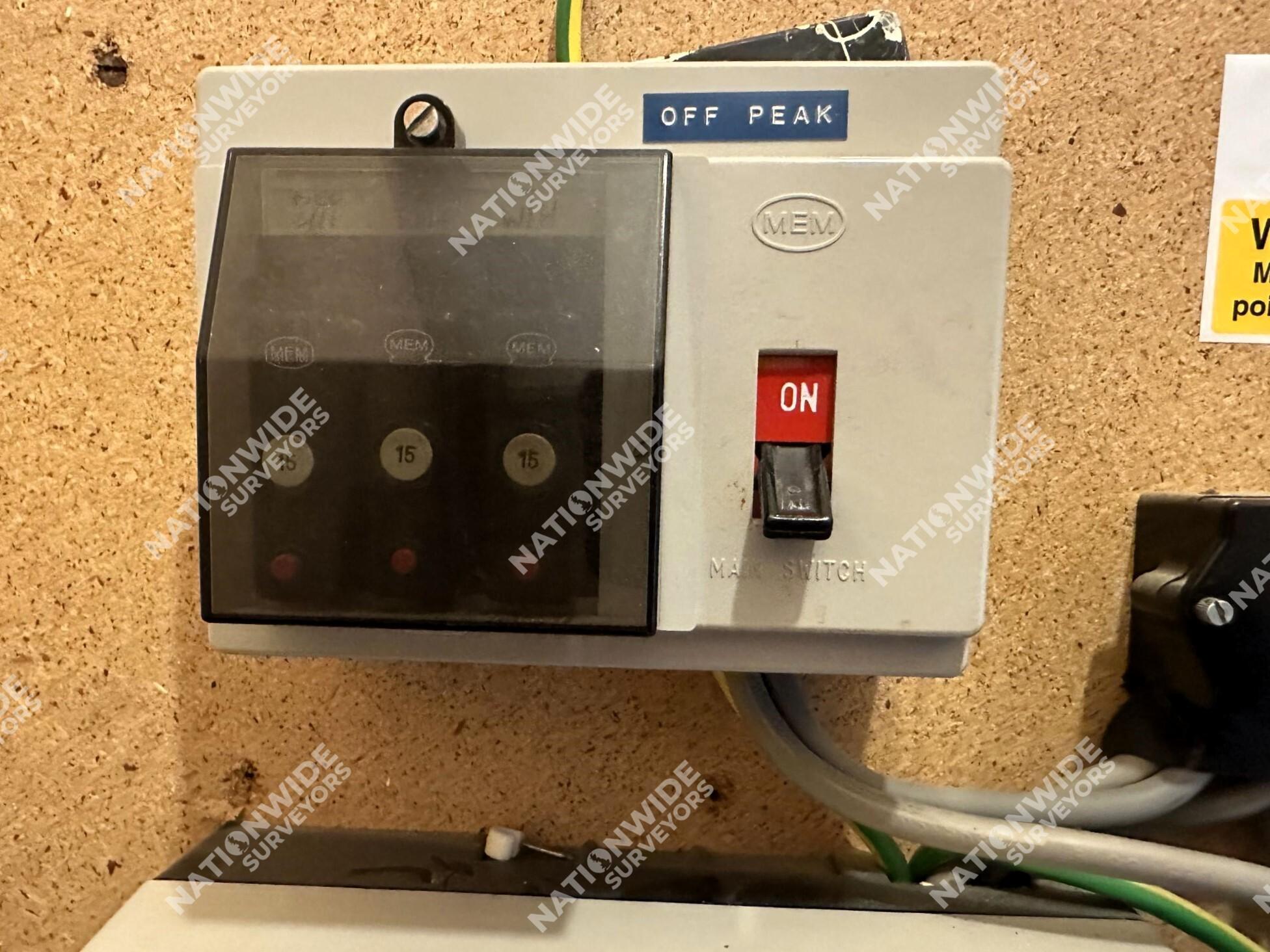 Before consumer unit replaced Before consumer unit replaced