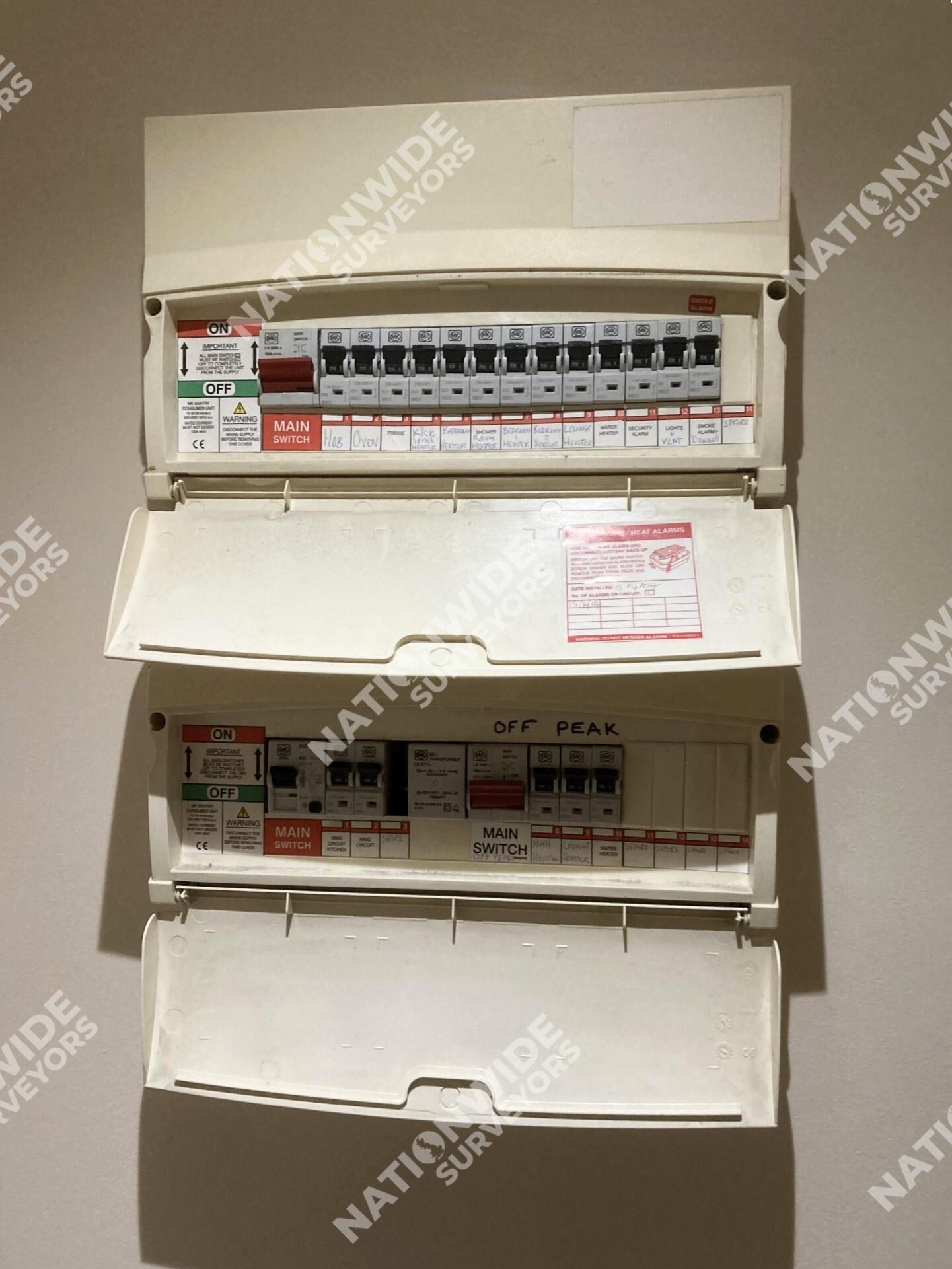 Before consumer unit replaced Before consumer unit replaced