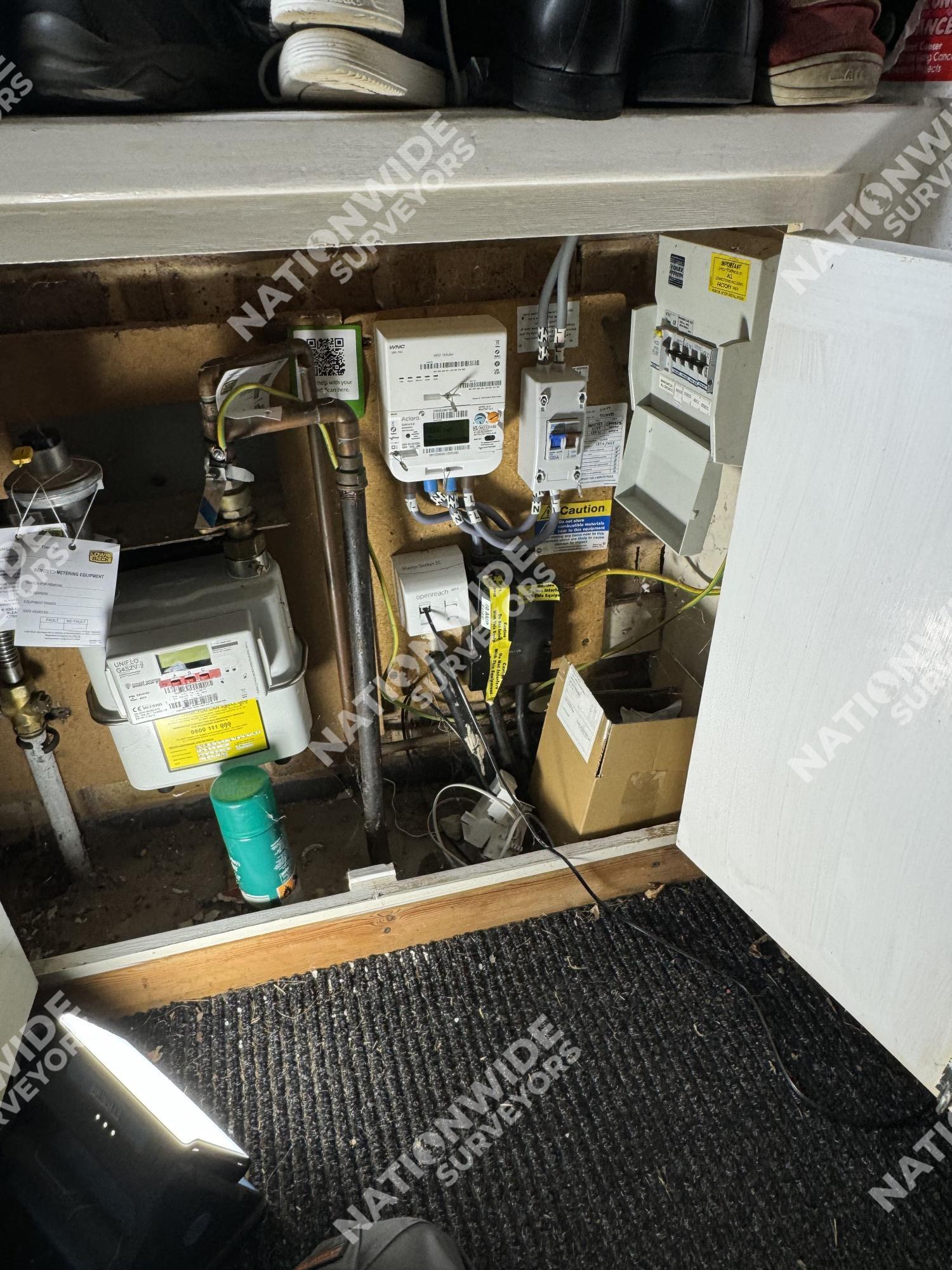 Before consumer unit re-located Before consumer unit re-located