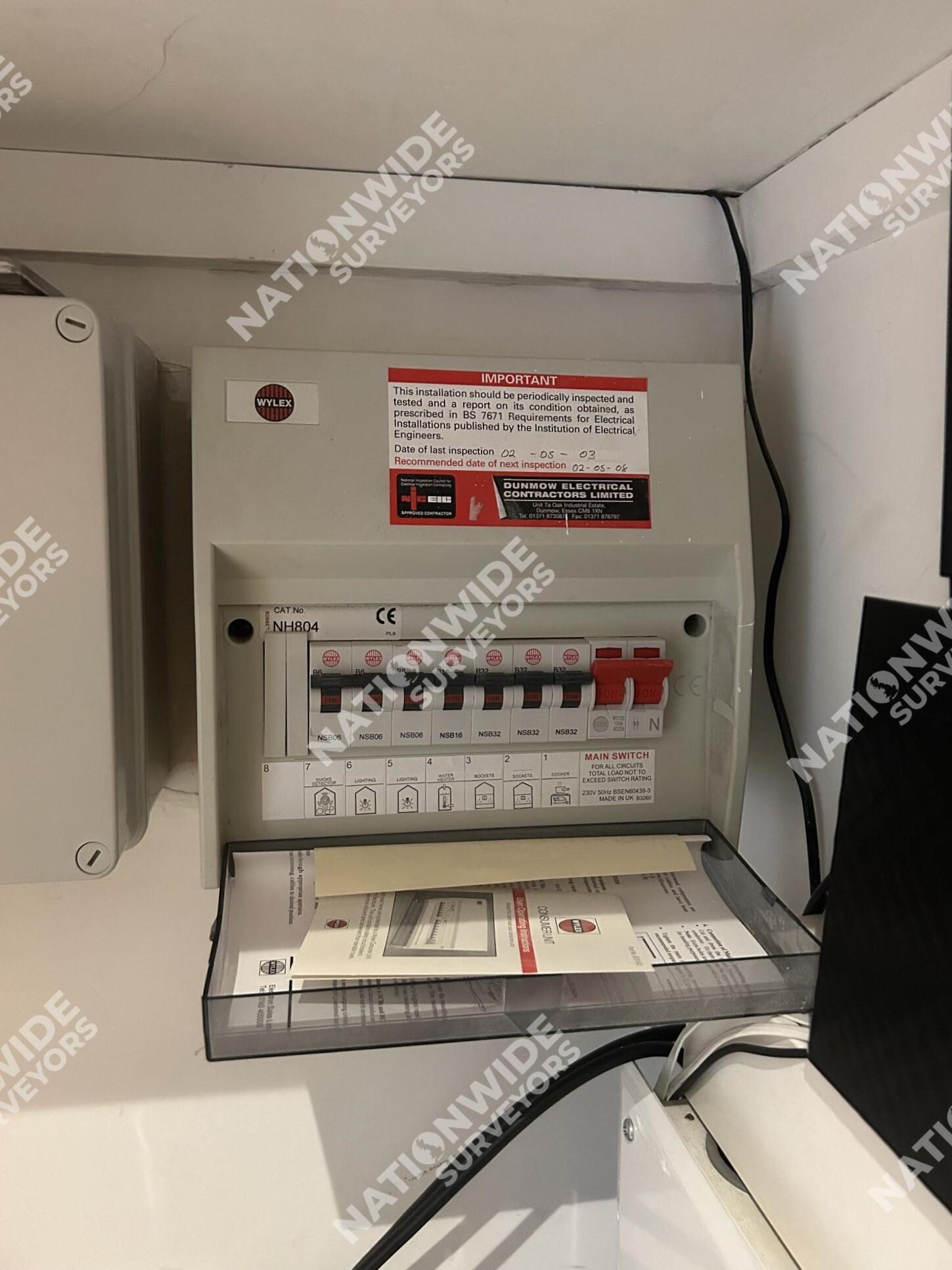 Before consumer unit replaced Before consumer unit replaced