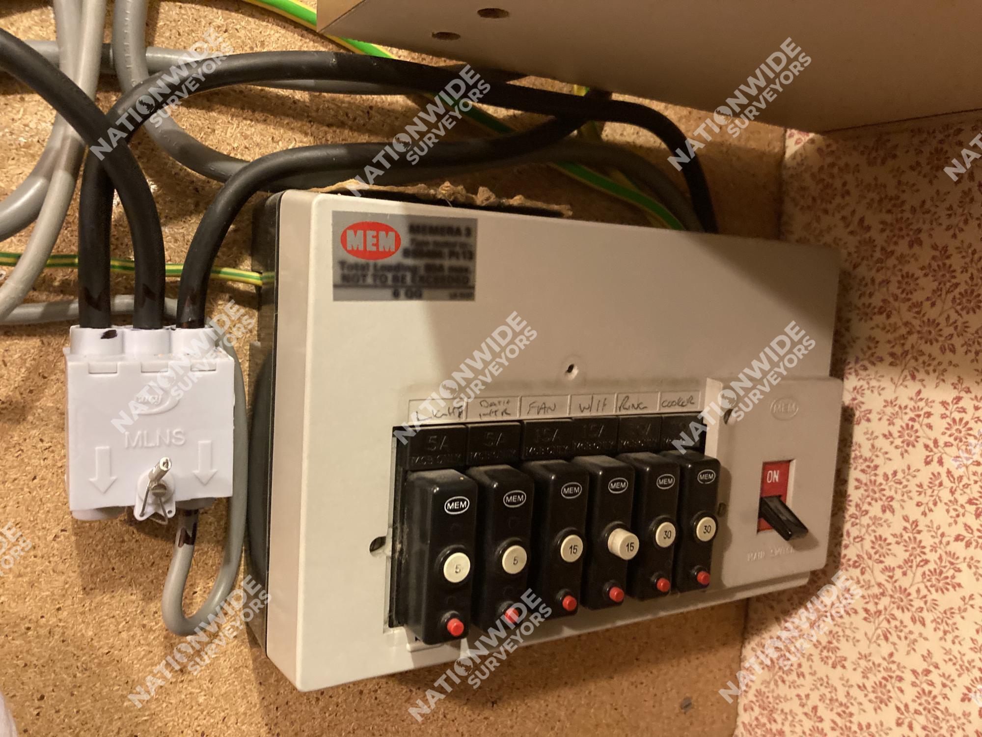 Before consumer unit replaced Before consumer unit replaced