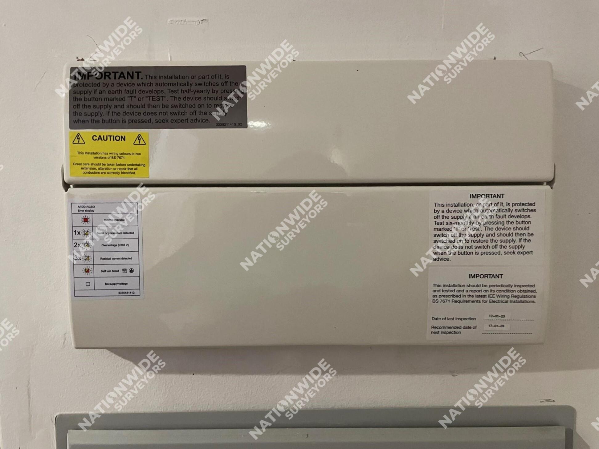 After consumer unit replaced After consumer unit replaced