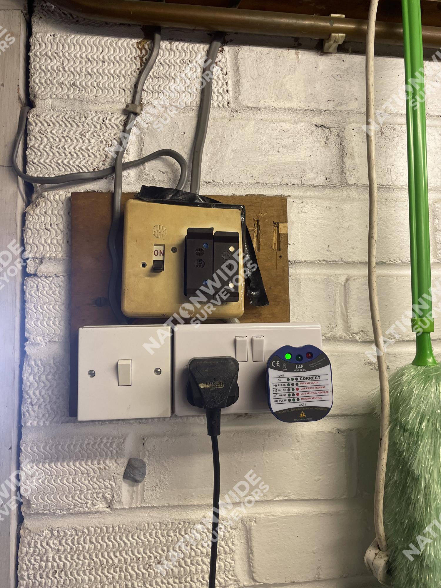 Before consumer unit replaced Before consumer unit replaced