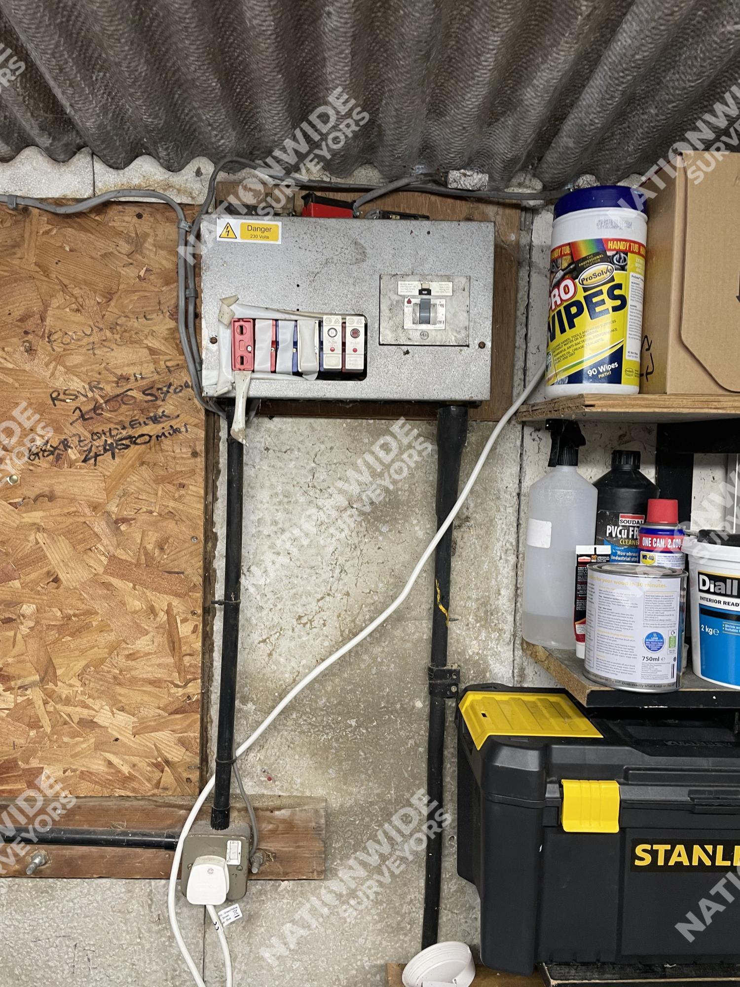 Before Garage Consumer unit replaced Before Garage Consumer unit replaced