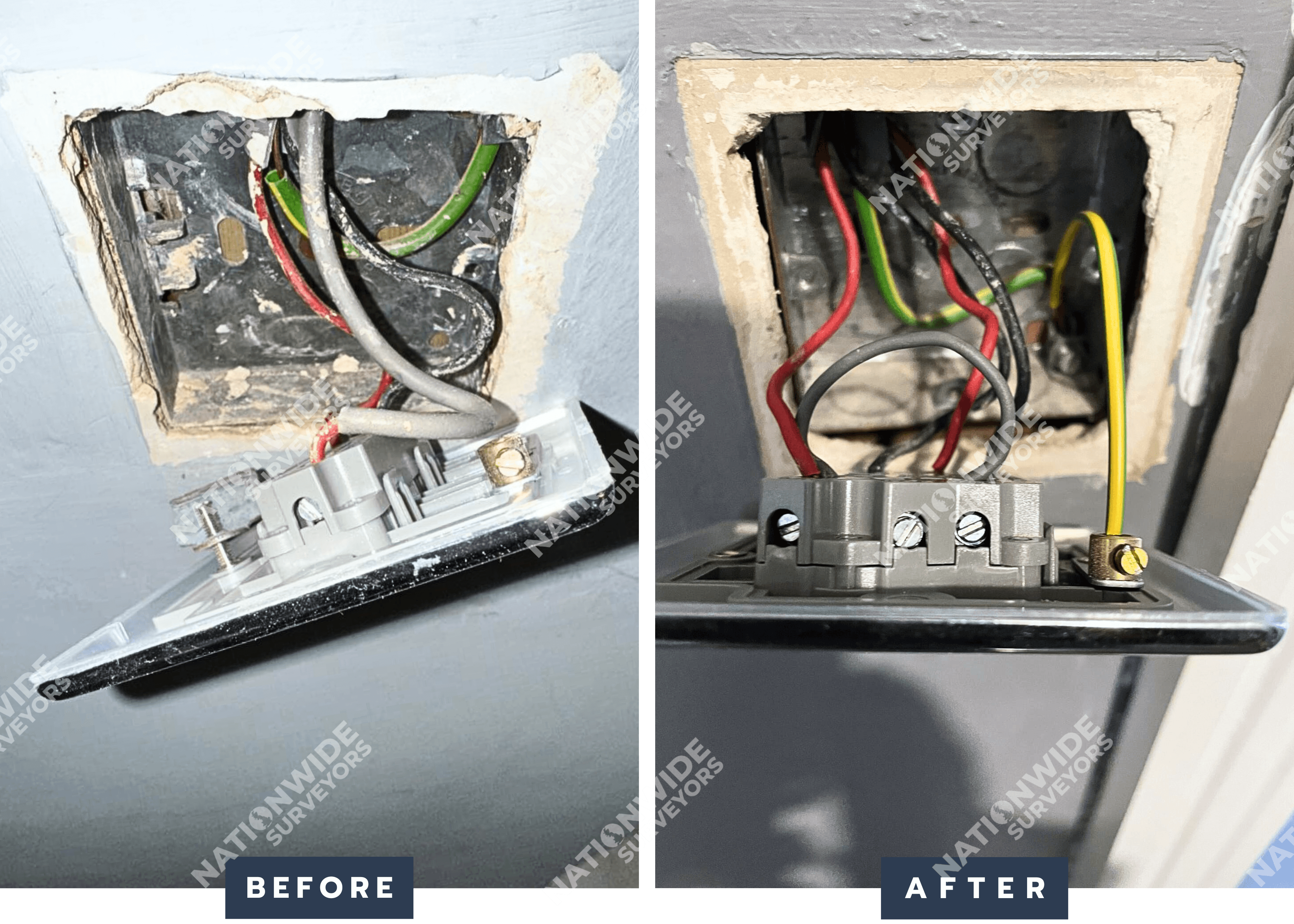 Flylead installed Before and After Flylead installed