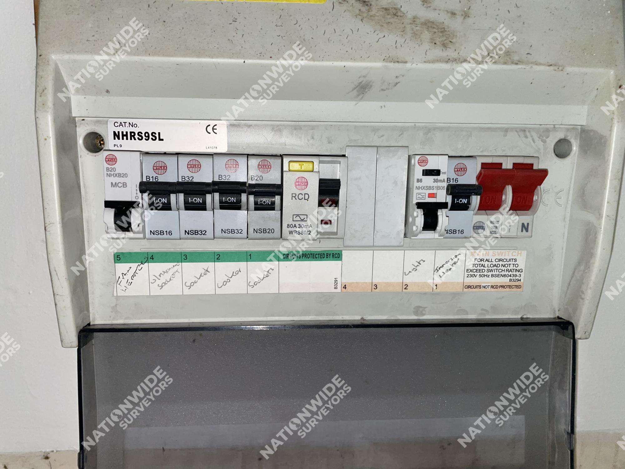 Before consumer unit replaced Before consumer unit replaced