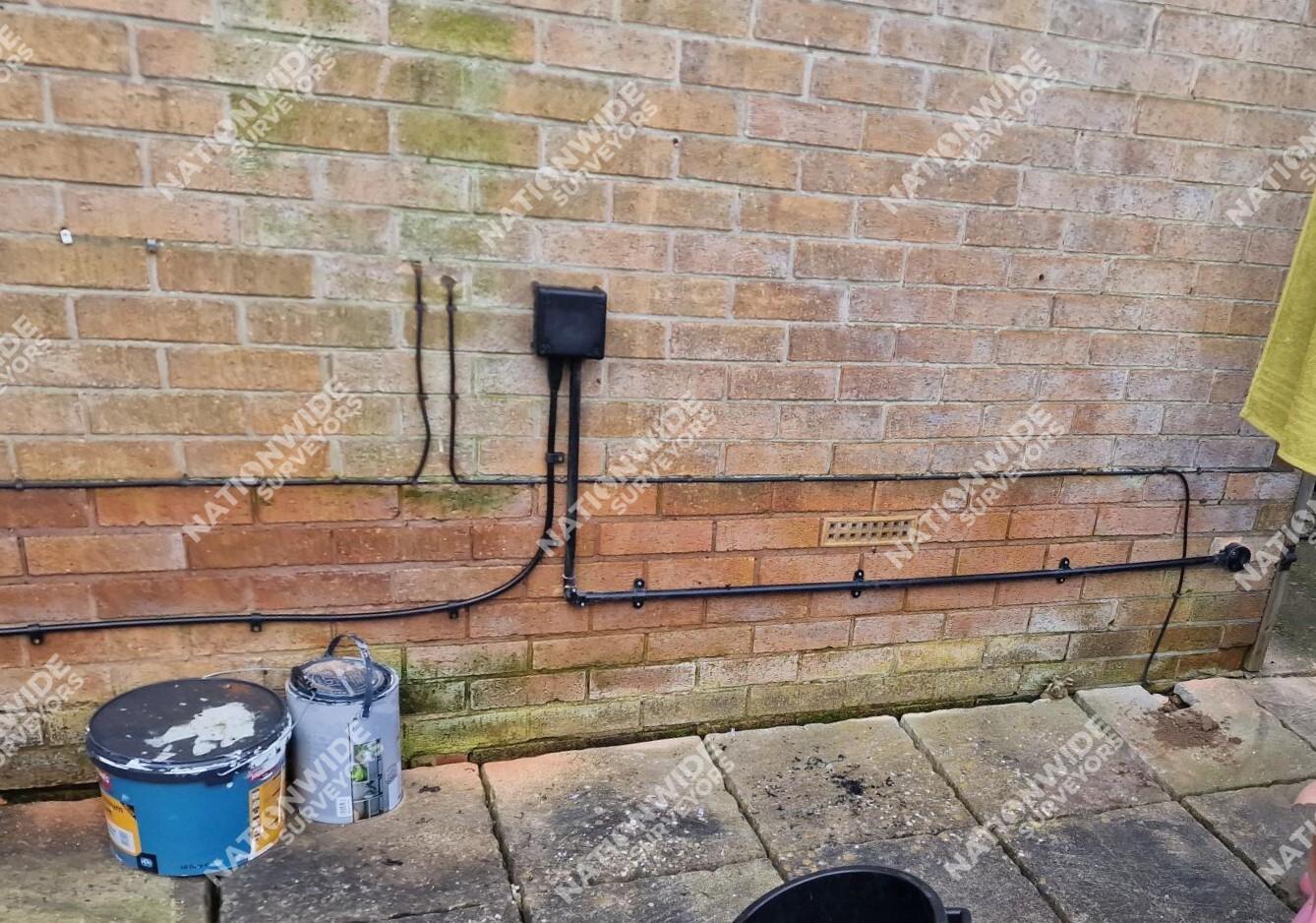 After Outdoor Conduit Installed After Outdoor Conduit Installed